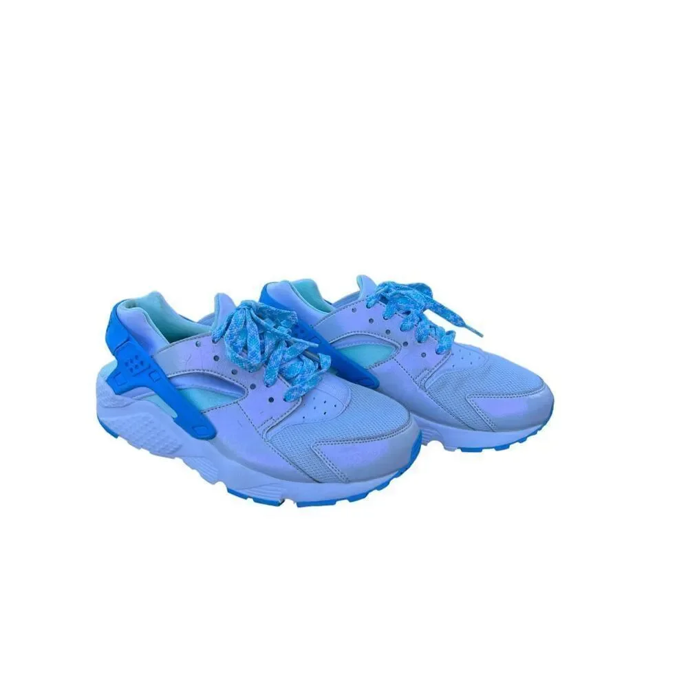 Nike Air huarache Silver/Blue Sz 6.5Y 654280-002